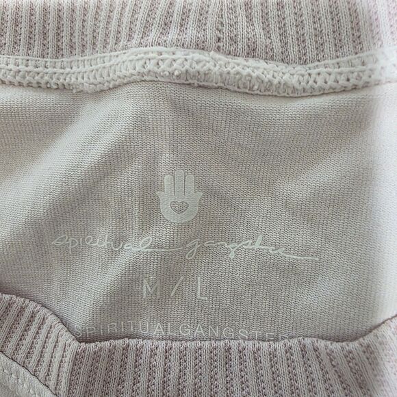 Spiritual Gangster Spell Out Pink Tank Top Size M/L Logo Lightweight Sleeveless - Picture 4 of 7